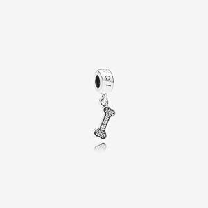 Pandora Sparkling Silver Dog Bone Charm